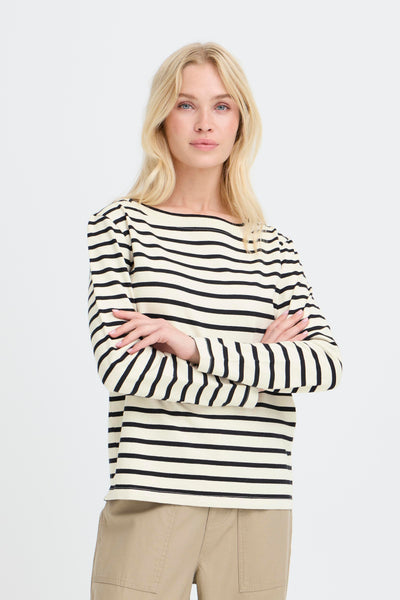 B.Young Saima Cotton Classic Stripe Top