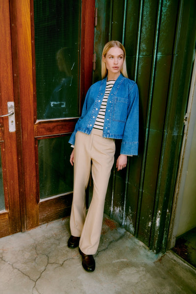 B.Young Saima Cotton Classic Stripe Top