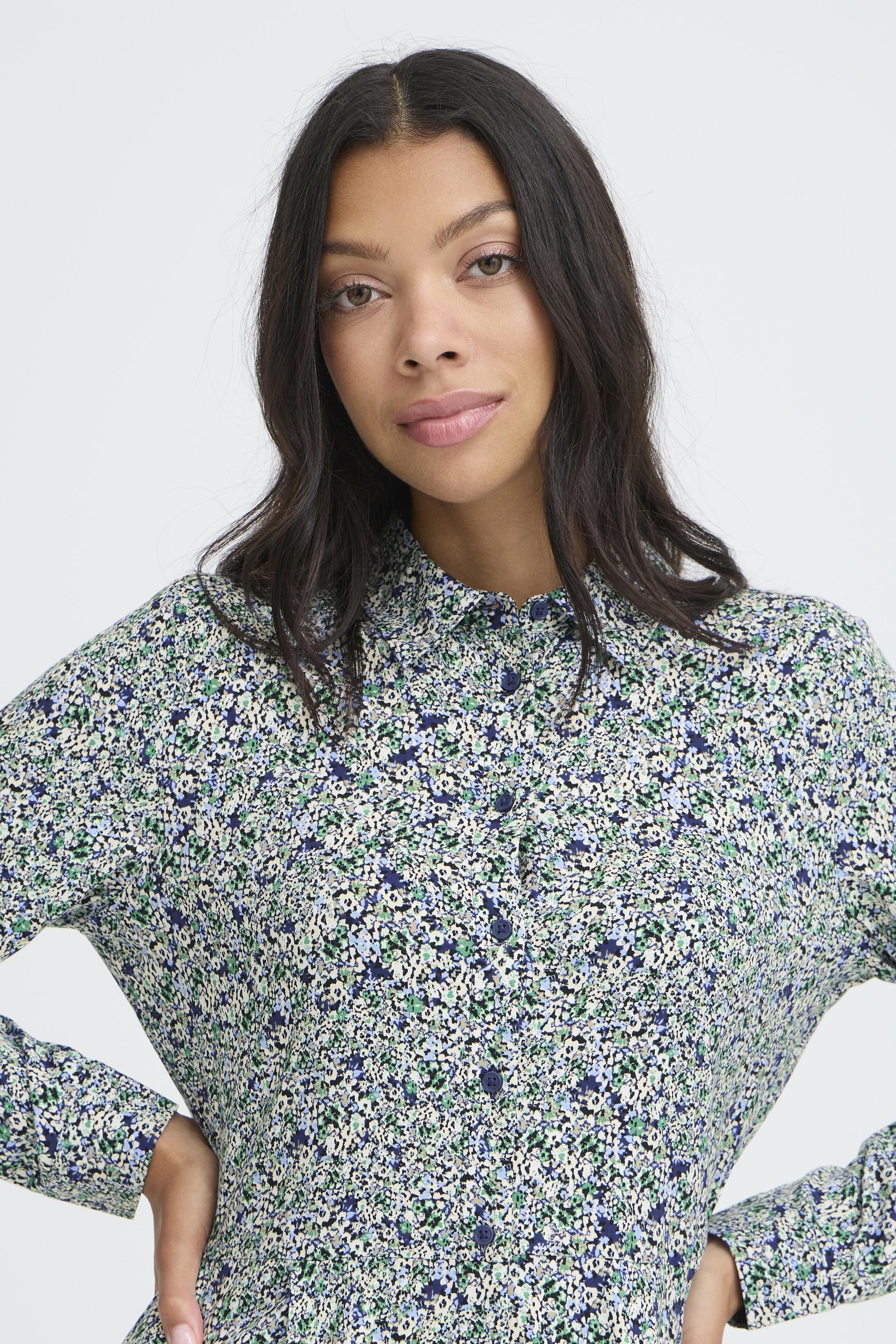 B.Young Gabria Floral Button Front Dress