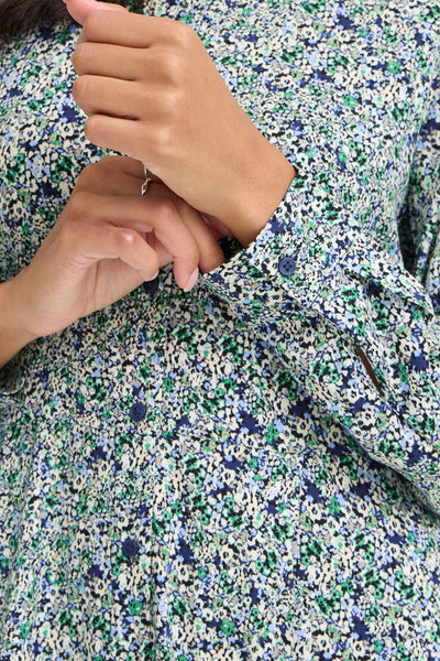 B.Young Gabria Floral Button Front Dress