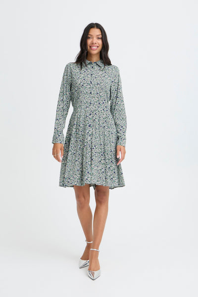 B.Young Gabria Floral Button Front Dress