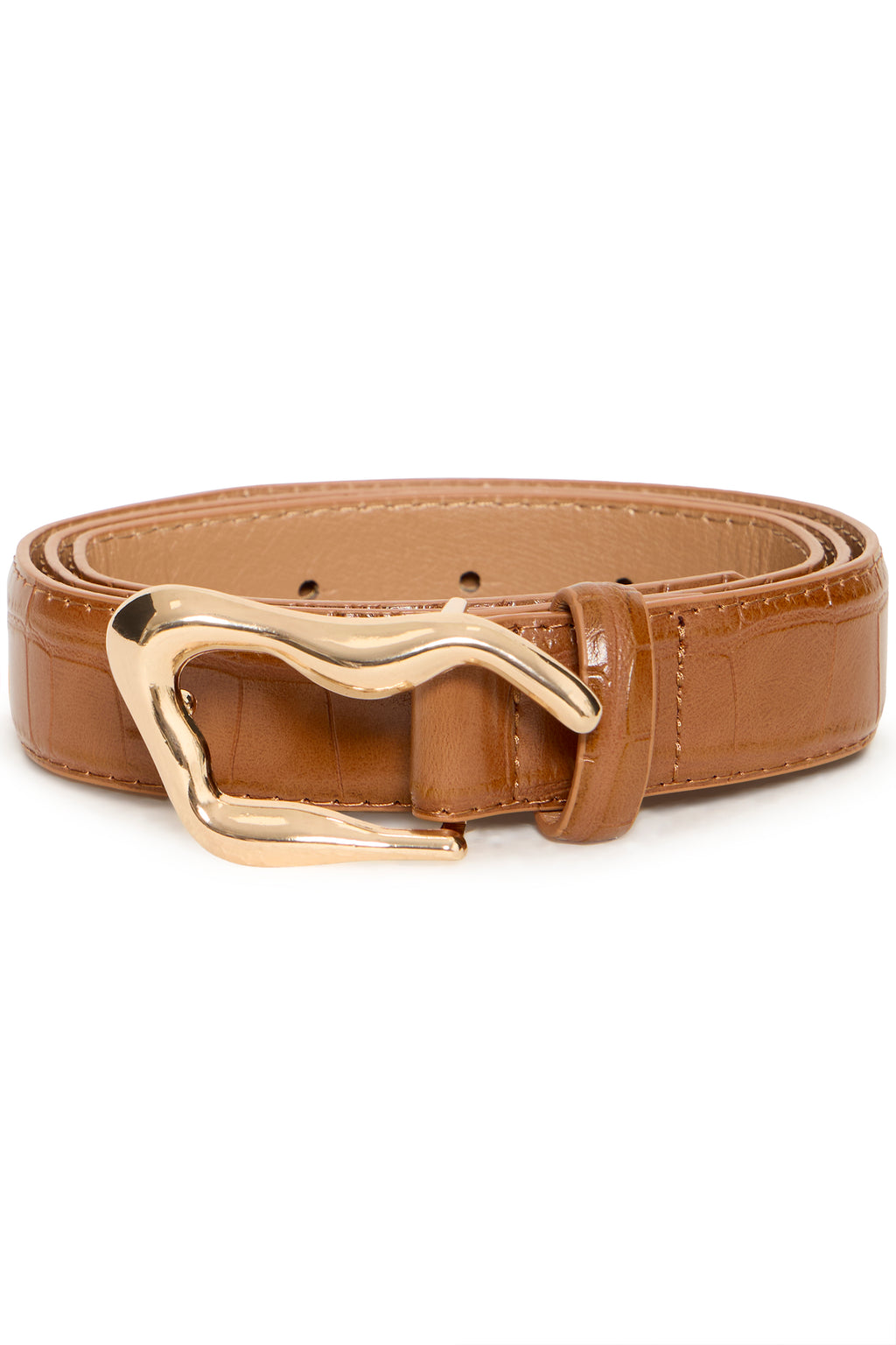 B.Young Vocodile Faux Leather Croc Belt