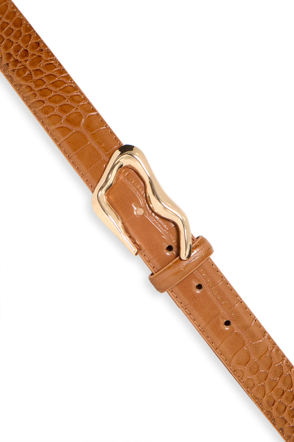 B.Young Vocodile Faux Leather Croc Belt