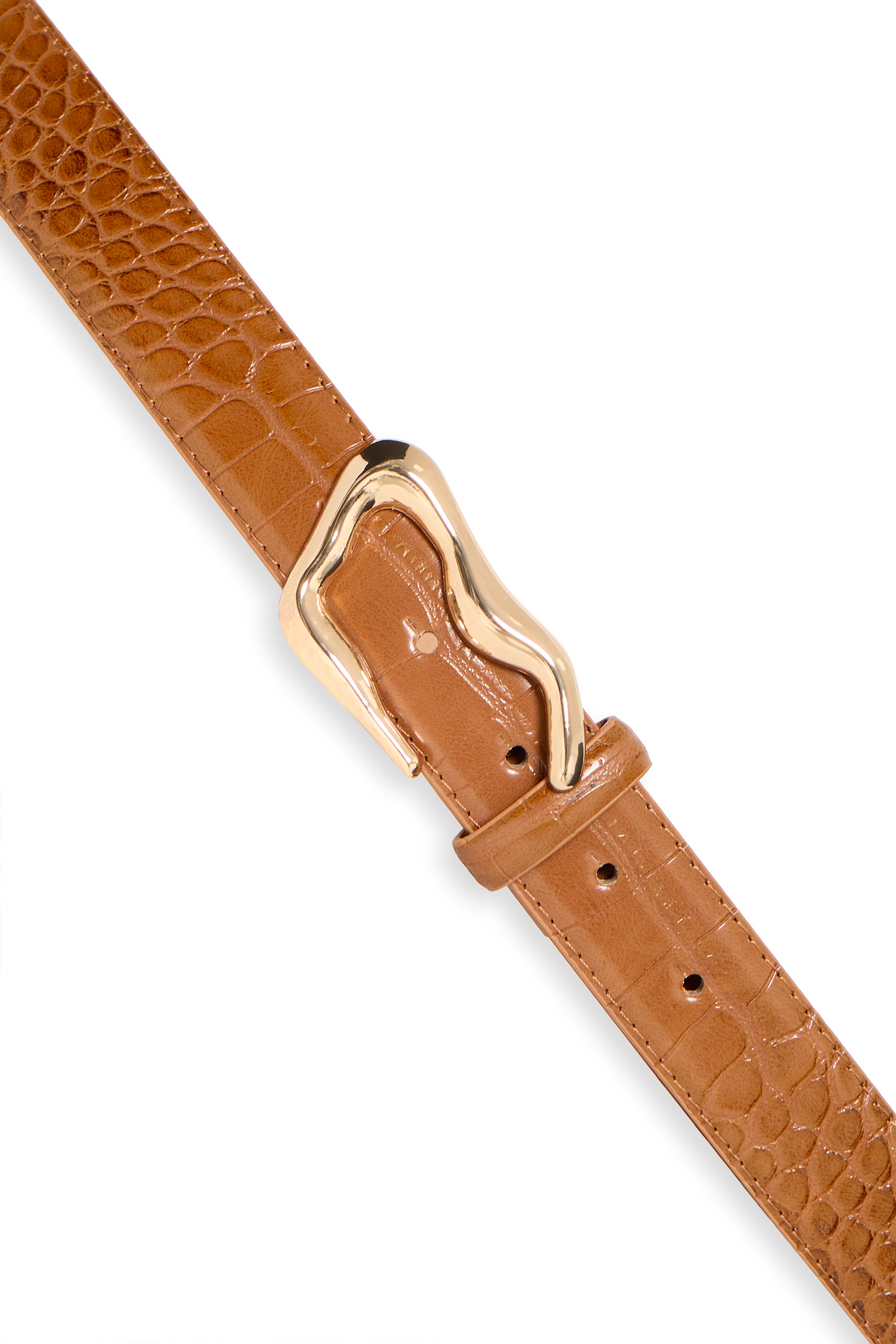 B.Young Vocodile Faux Leather Croc Belt