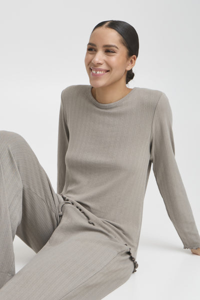 B.Young Pointelle Pyjama Set - Beige