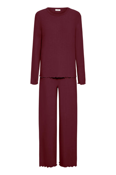B.Young Pointelle Pyjama Set - Wine