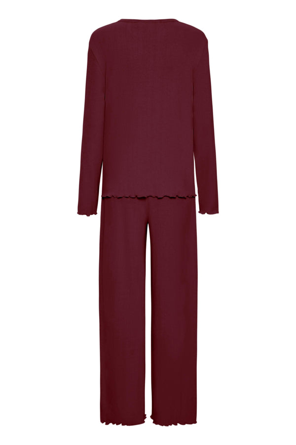 B.Young Pointelle Pyjama Set - Wine