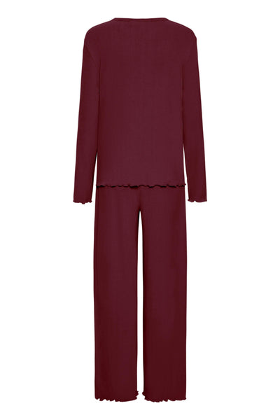 B.Young Pointelle Pyjama Set - Wine