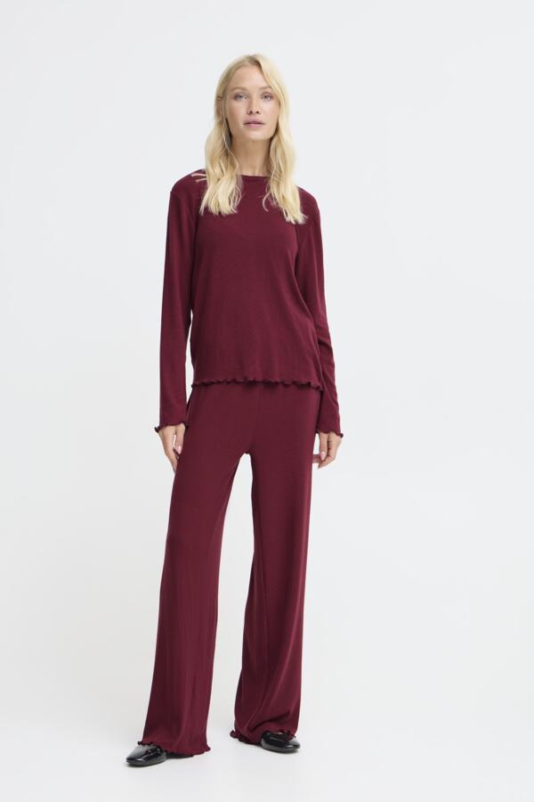 B.Young Pointelle Pyjama Set - Wine