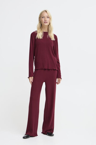 B.Young Pointelle Pyjama Set - Wine