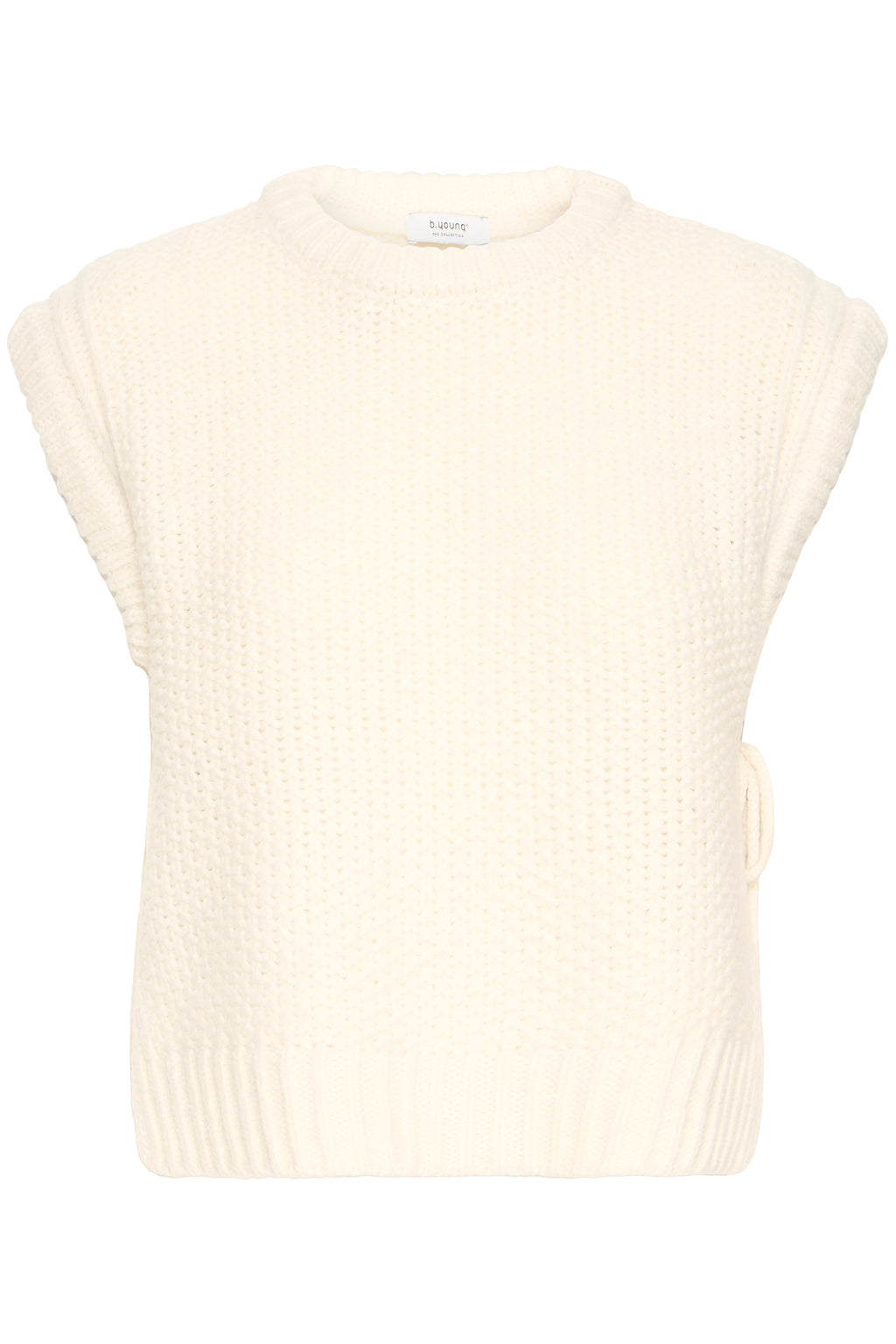B.Young Nitta Tie Side Chunky Knit Slipover Vest
