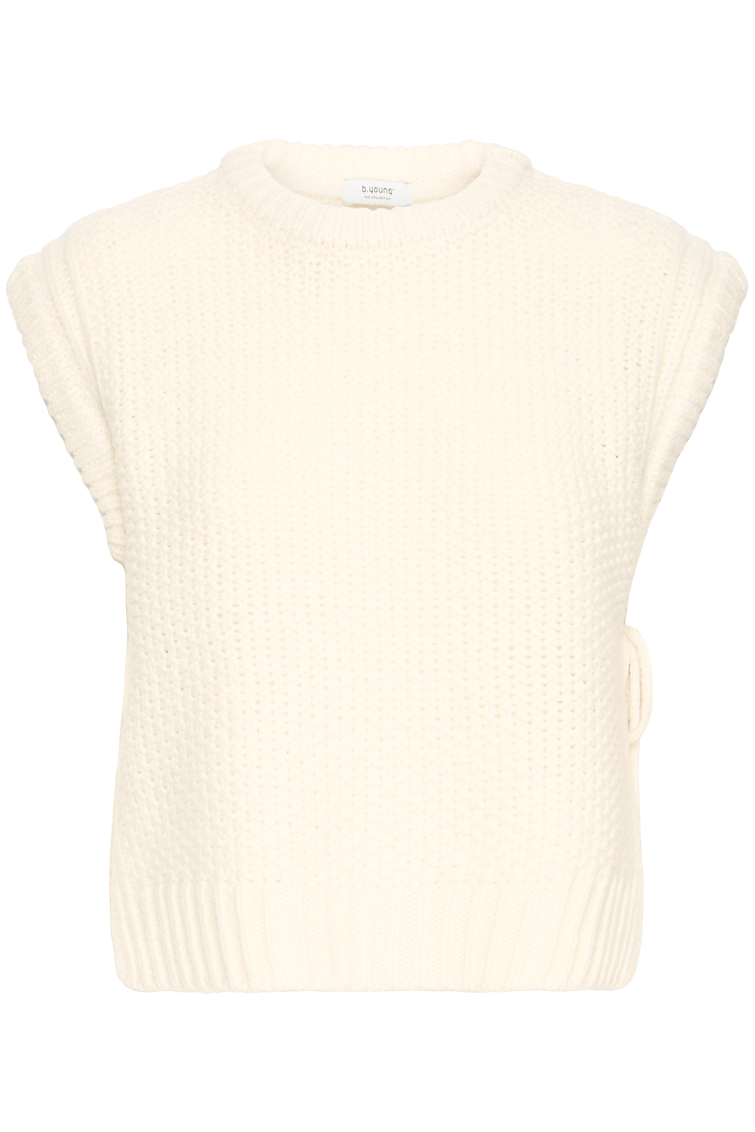 B.Young Nitta Tie Side Chunky Knit Slipover Vest