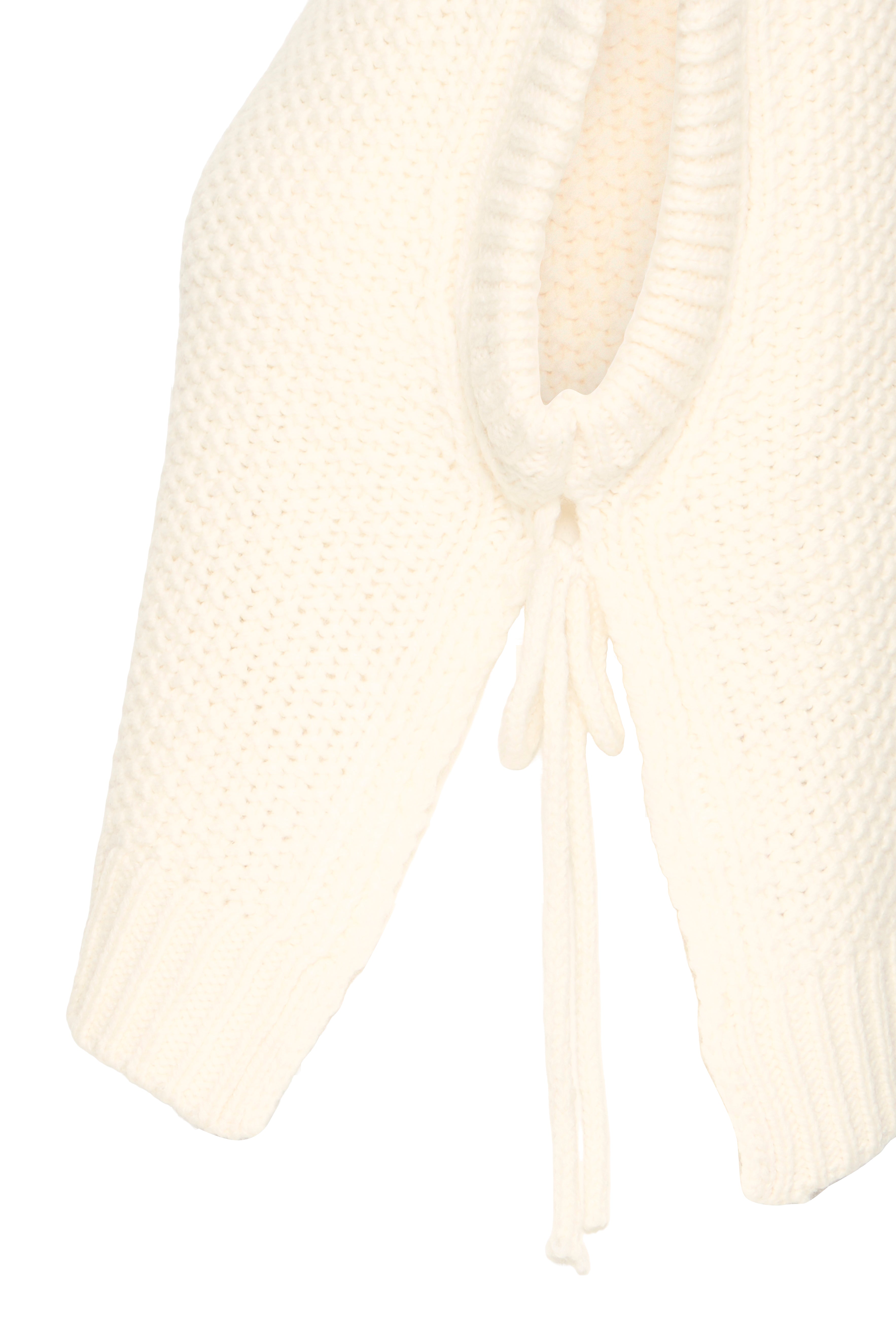 B.Young Nitta Tie Side Chunky Knit Slipover Vest