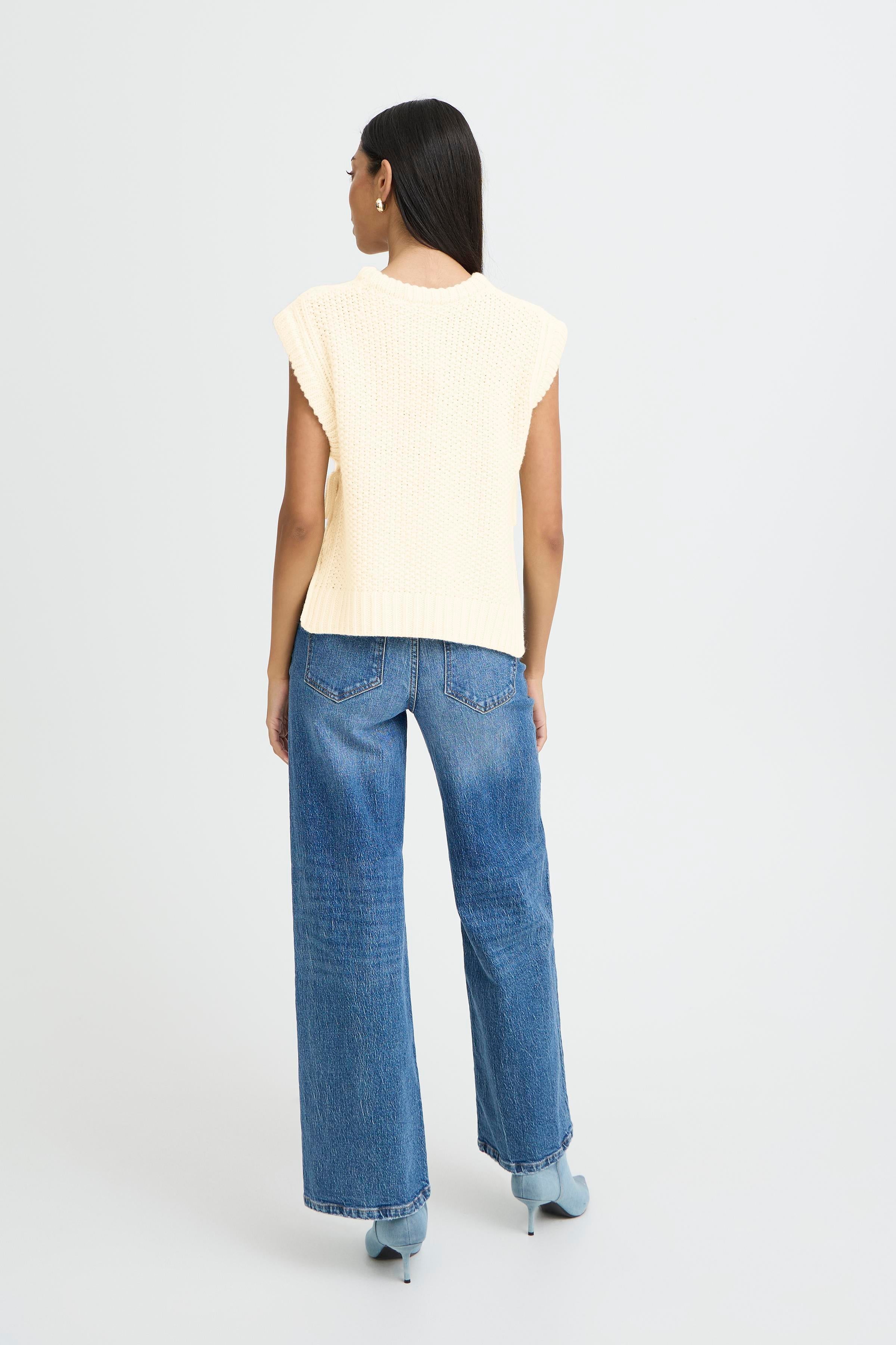B.Young Nitta Tie Side Chunky Knit Slipover Vest