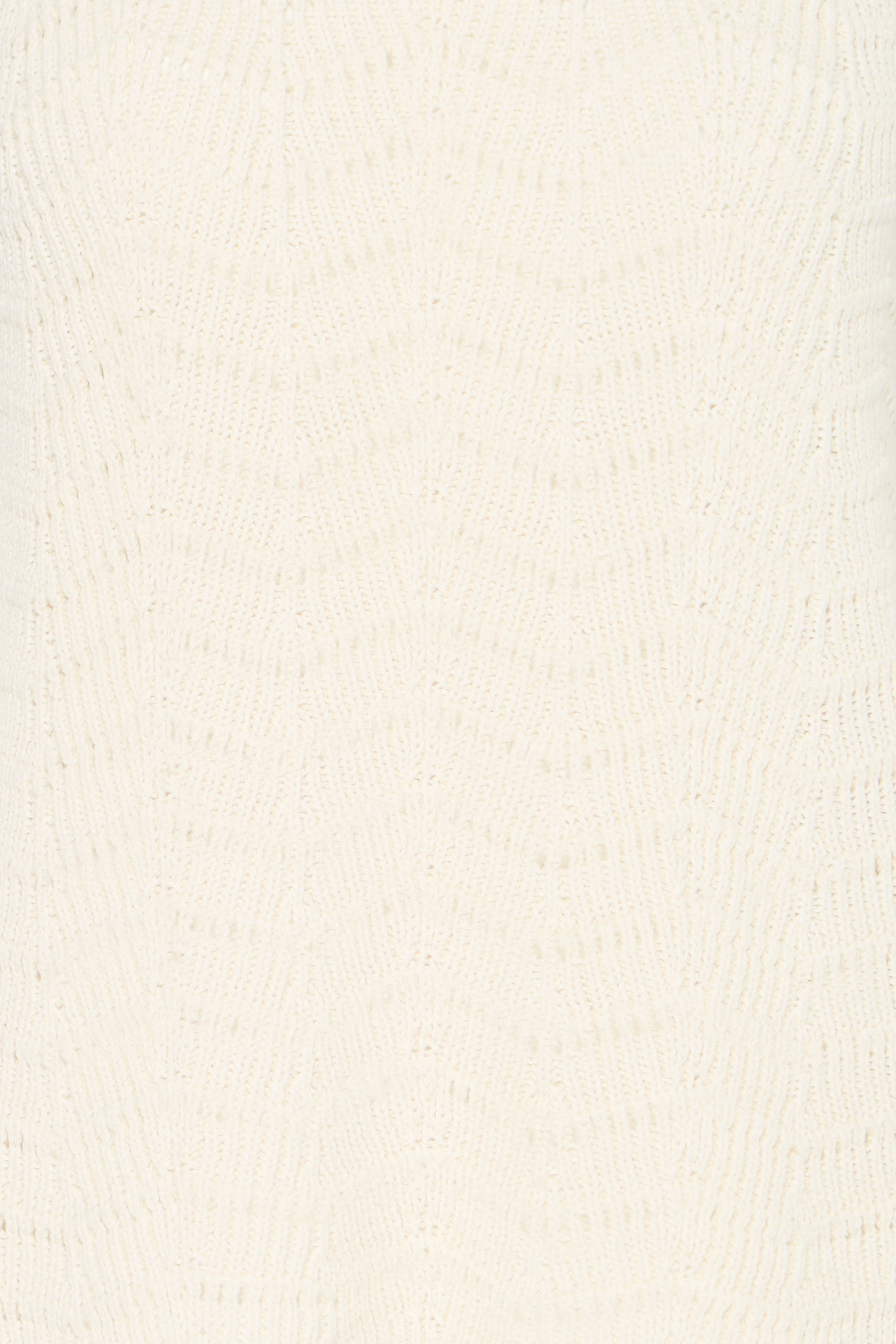 B.Young Nero Scallop Sleeveless Knit Top - Cream