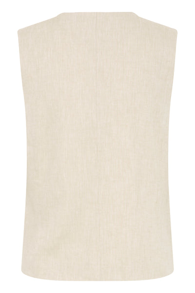 B.Young Dazia Tailored Linen Blend Waistcoat