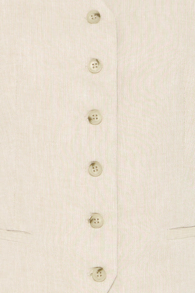 B.Young Dazia Tailored Linen Blend Waistcoat