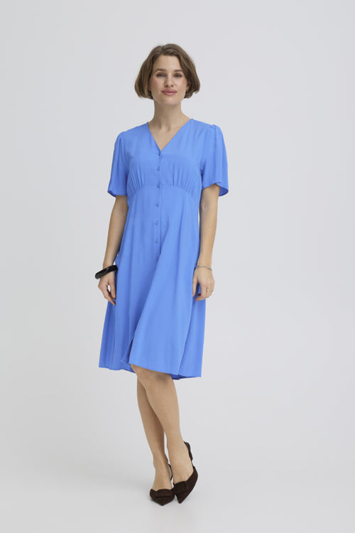B.Young Mmjoella Short Button Front Tea Dress