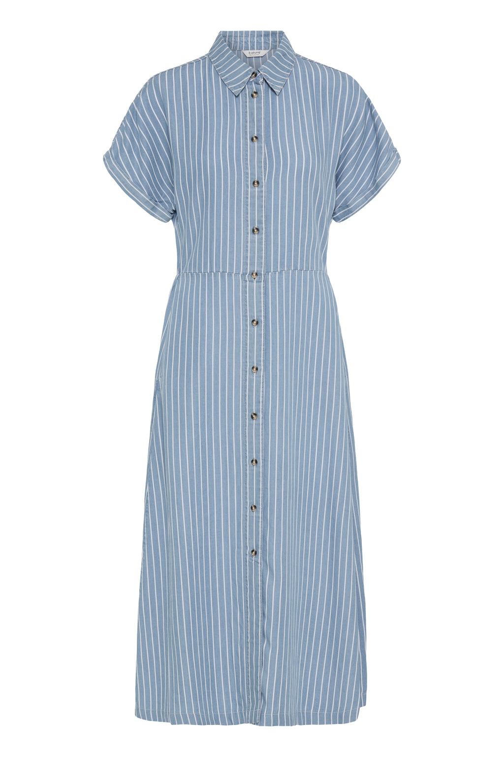 B.Young Kosmo Stripe Button Front Shirt Dress