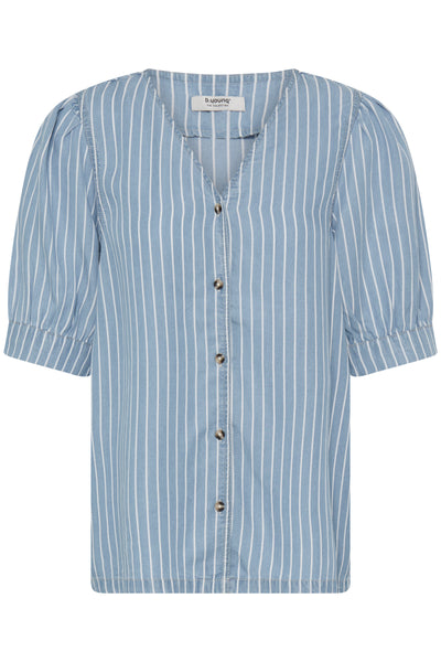 B.Young Kosmo Stripe Button Front Shirt