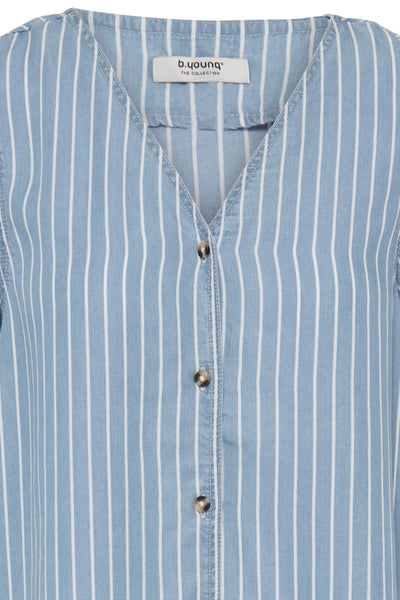 B.Young Kosmo Stripe Button Front Shirt