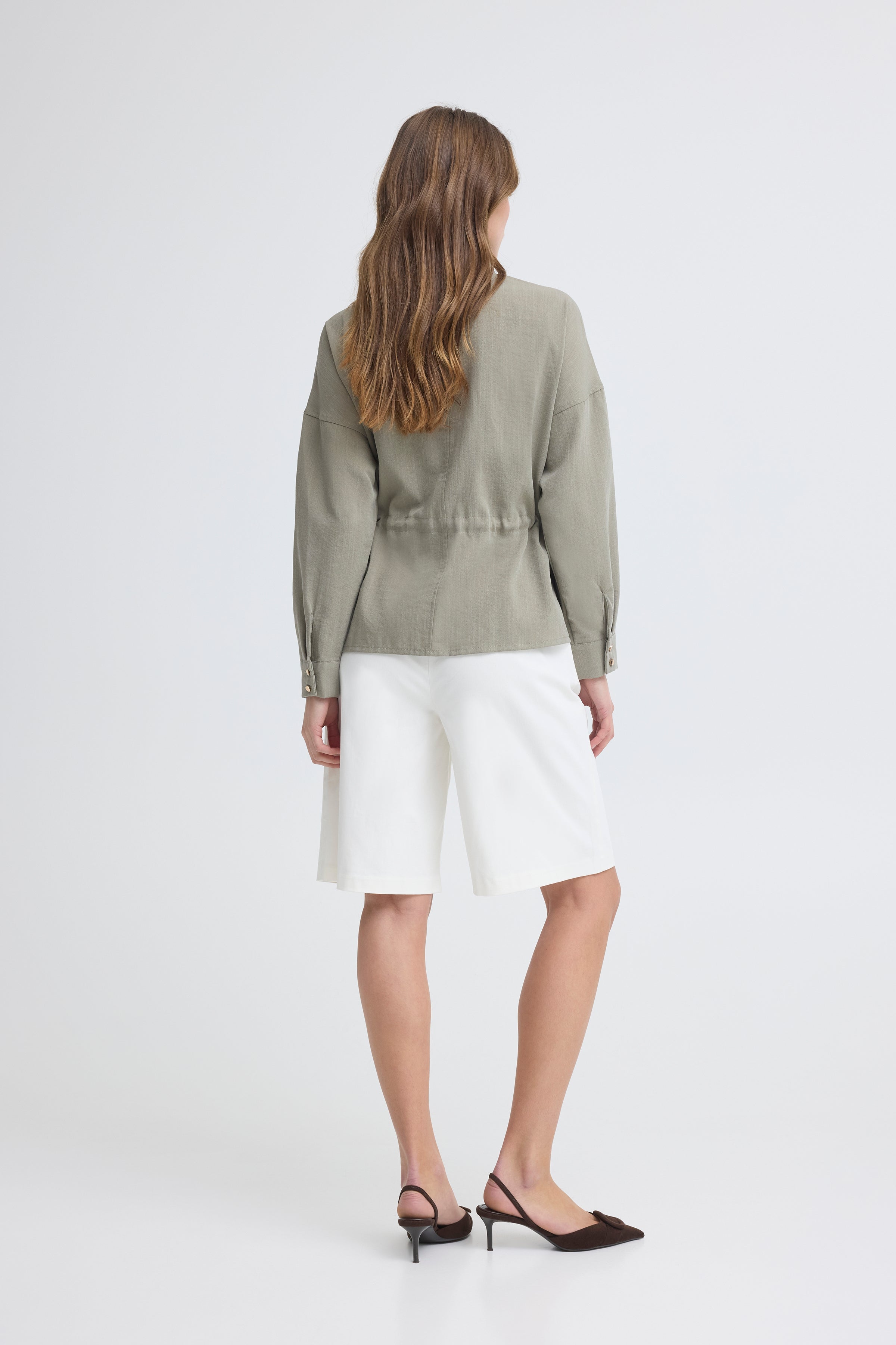 B.Young Diviso Adjustable Waist Shirt Jacket