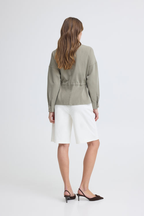 B.Young Diviso Adjustable Waist Shirt Jacket