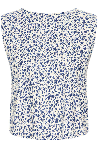 B.Young Falakka Floral Button Back Shell Top