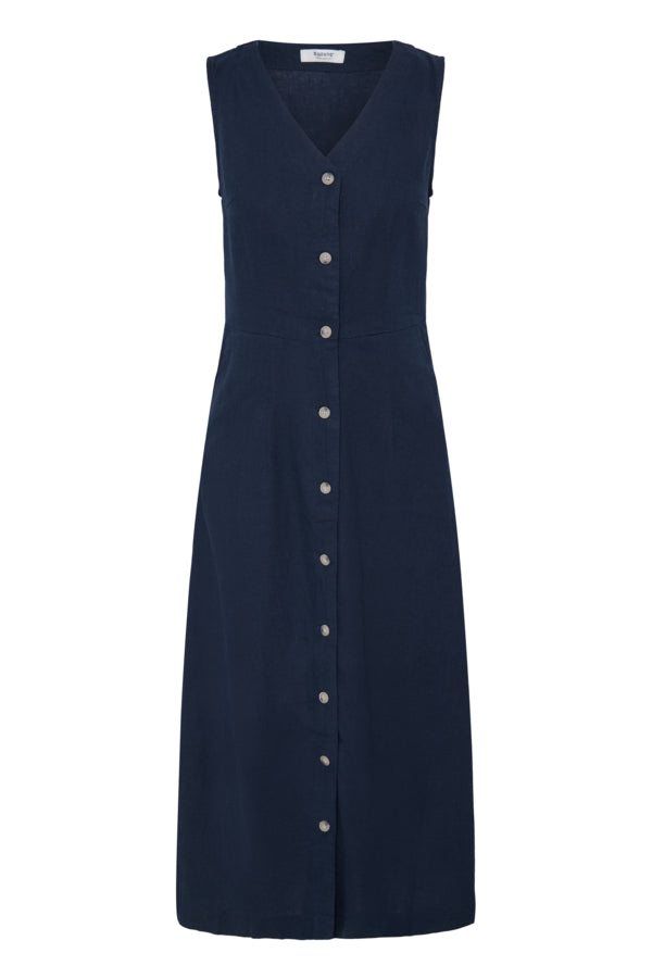 B.Young Falakka Button Through Sleeveless Midi Dress