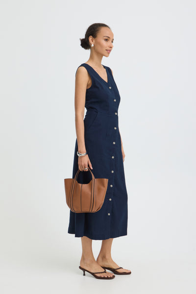 B.Young Falakka Button Through Sleeveless Midi Dress