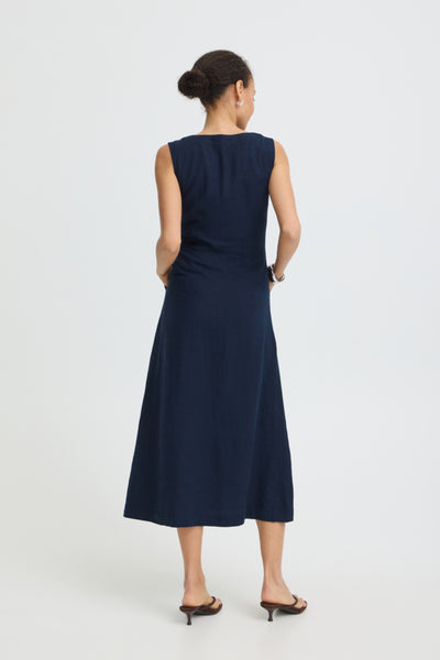B.Young Falakka Button Through Sleeveless Midi Dress