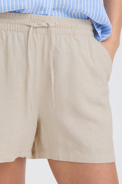 B.Young Falakka Linen Blend Drawstring Shorts