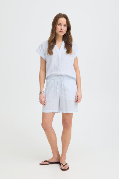 B.Young Izola Stripe Drawstring Shorts
