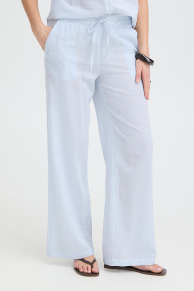 B.Young Izola Stripe Drawstring Trousers - Blue