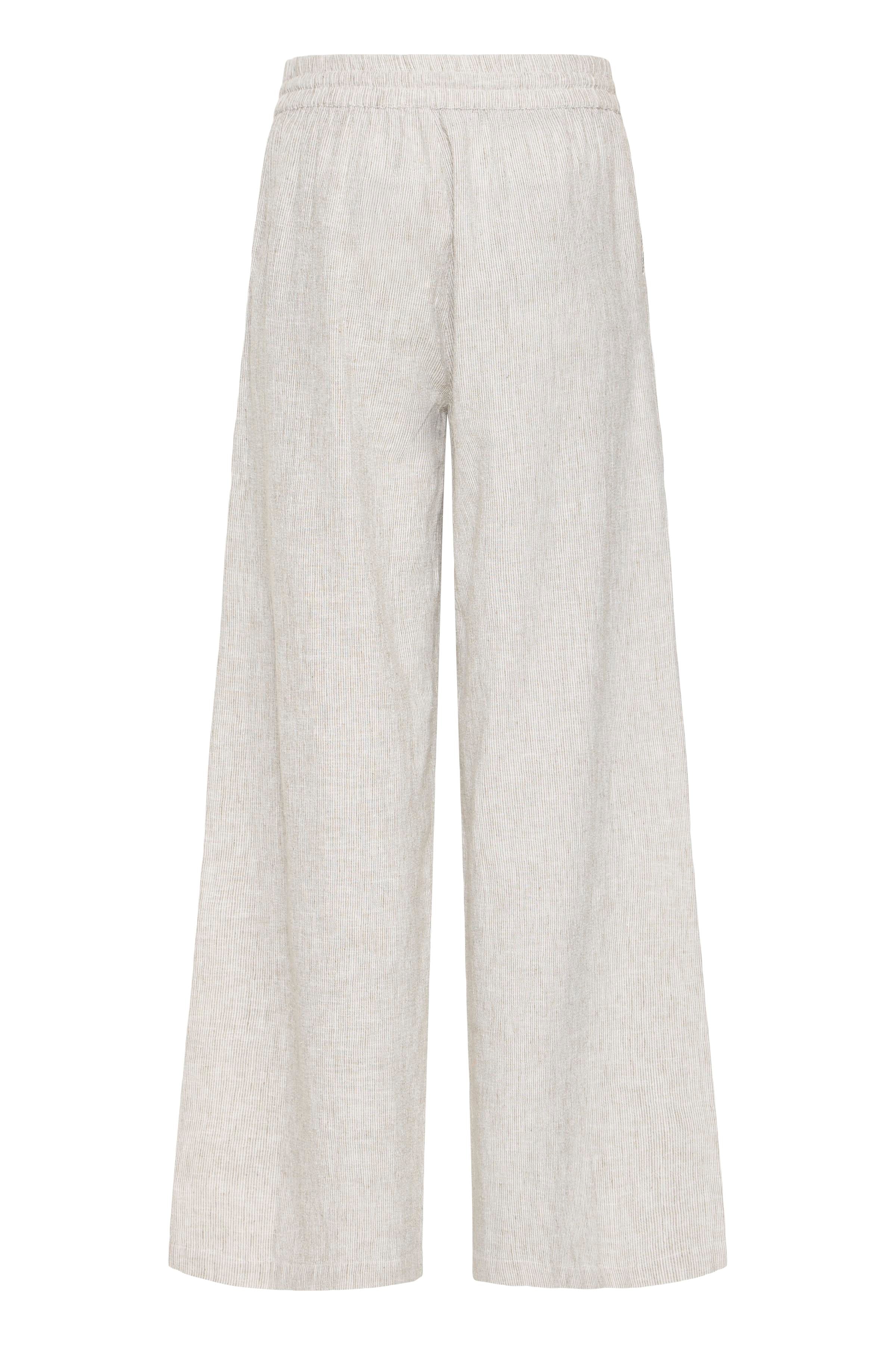 B.Young Izola Stripe Drawstring Trousers - Green