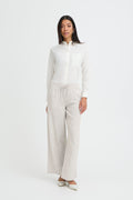 B.Young Izola Stripe Drawstring Trousers - Green