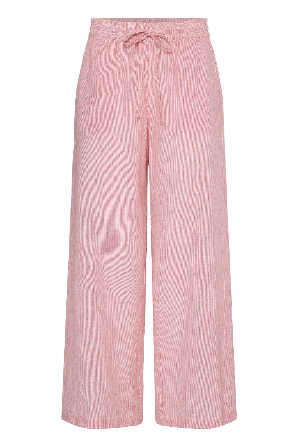 B.Young Izola Stripe Drawstring Trousers - Red