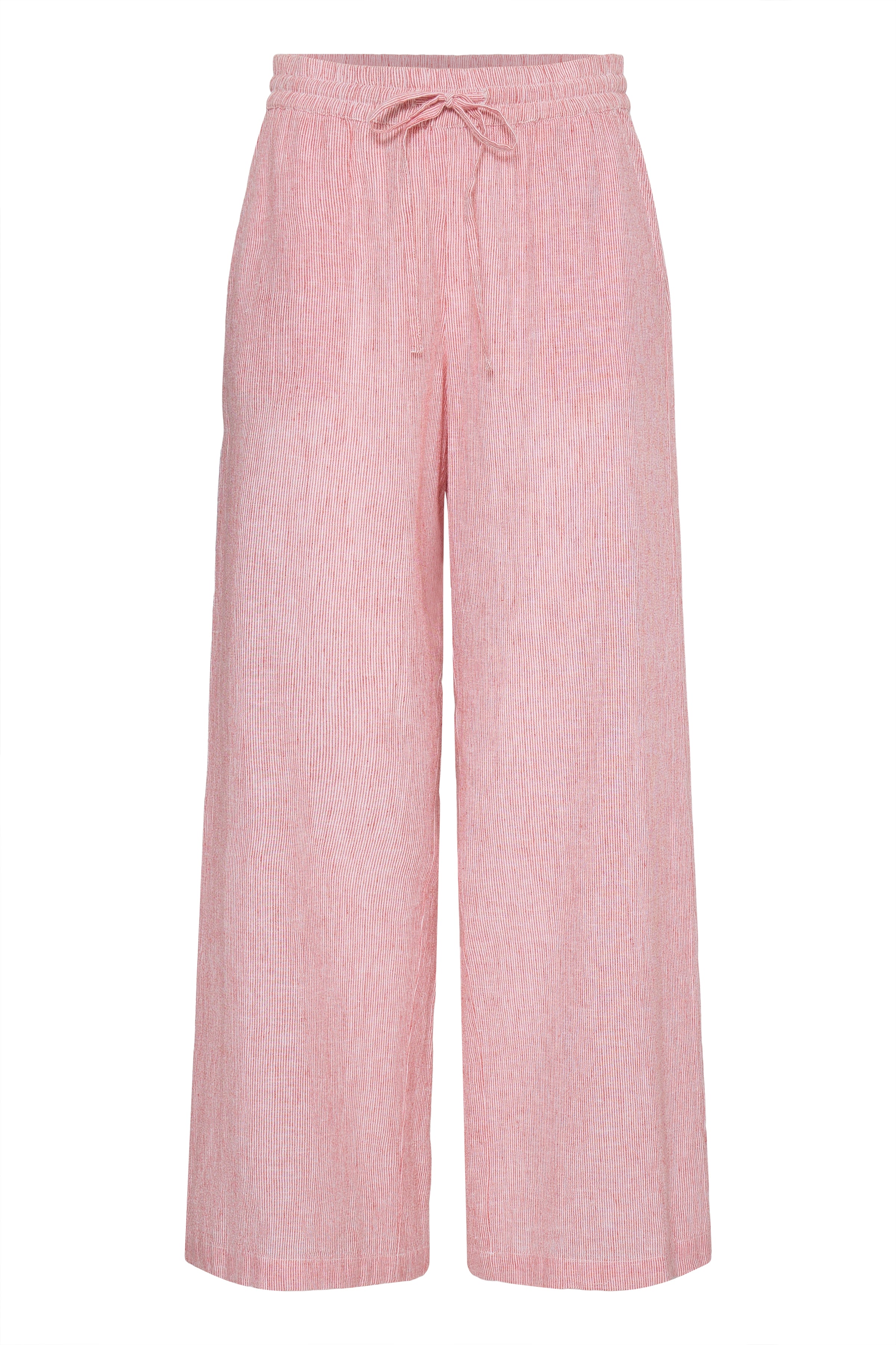 B.Young Izola Stripe Drawstring Trousers - Red