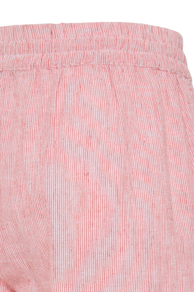 B.Young Izola Stripe Drawstring Trousers - Red