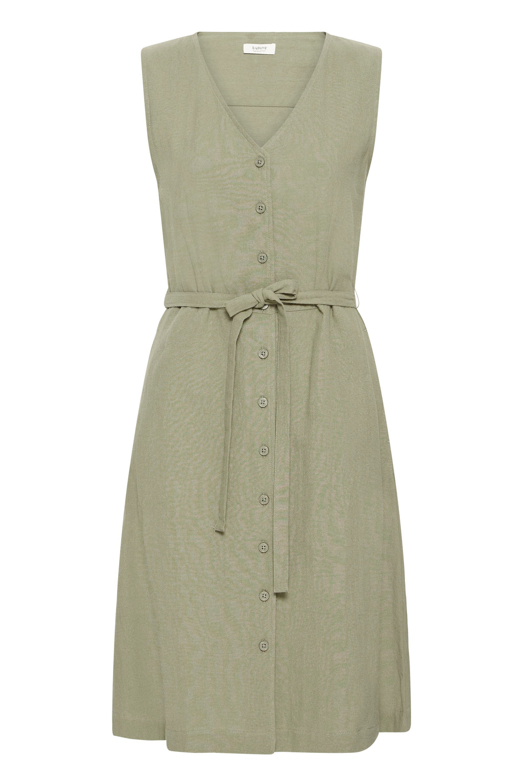 B.Young Ellana Sleeveless Button Through Midi Dress
