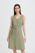 B.Young Ellana Sleeveless Button Through Midi Dress