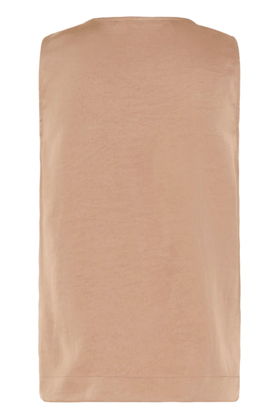 B.Young Dacanna Satin Cowl Neck Sleeveless Top