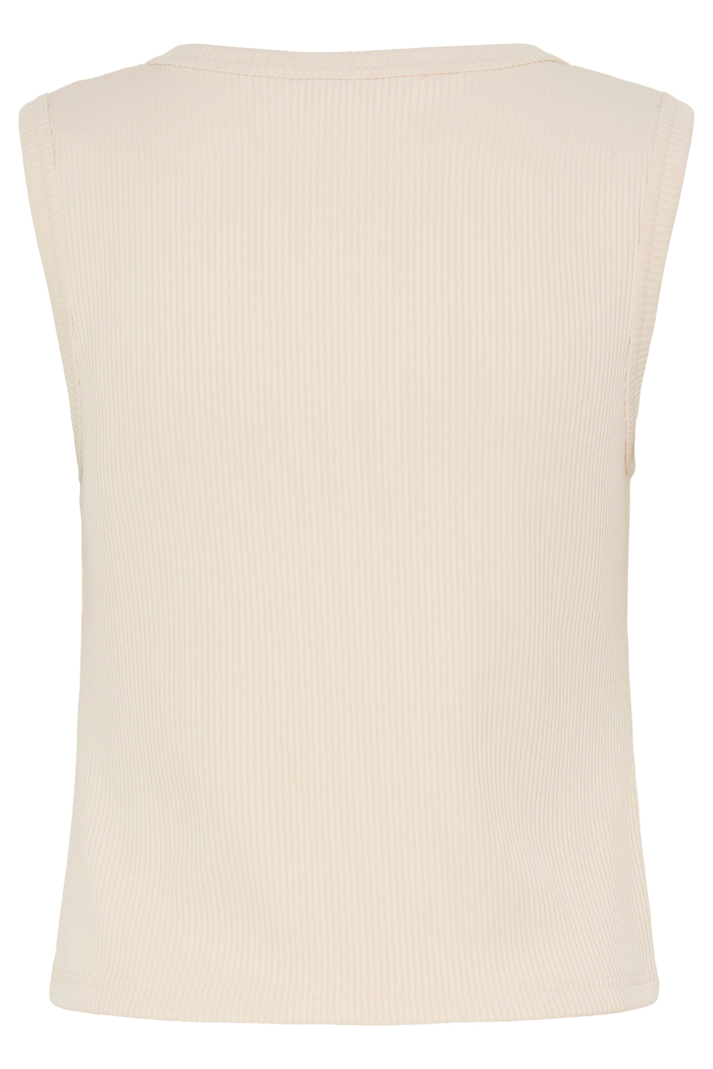 B.Young Rubina Gold Button Knitted Sleeveless Top