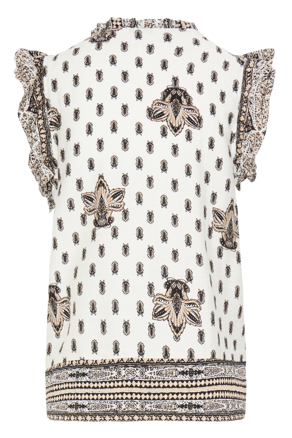 B.Young Ikaia Boho Ruffle Sleeve Blouse