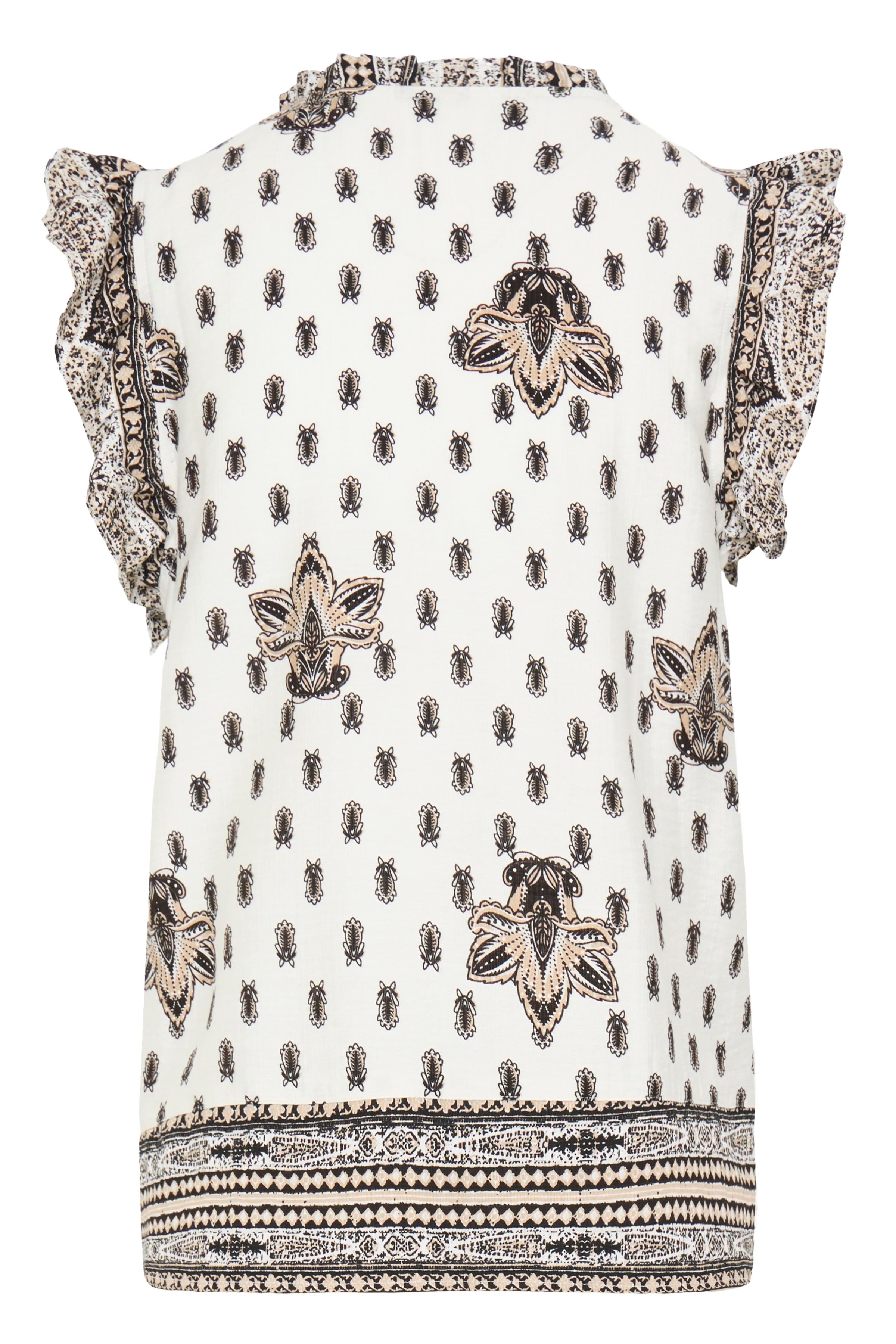 B.Young Ikaia Boho Ruffle Sleeve Blouse