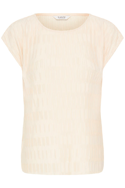 B.Young Uvika Chic Crinkle Short Sleeve Top