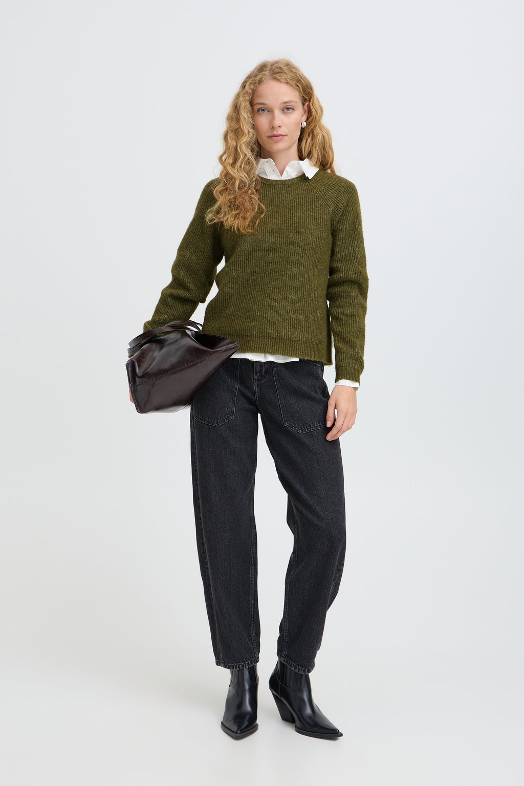 B.Young Otajia Jumper - Moss Green