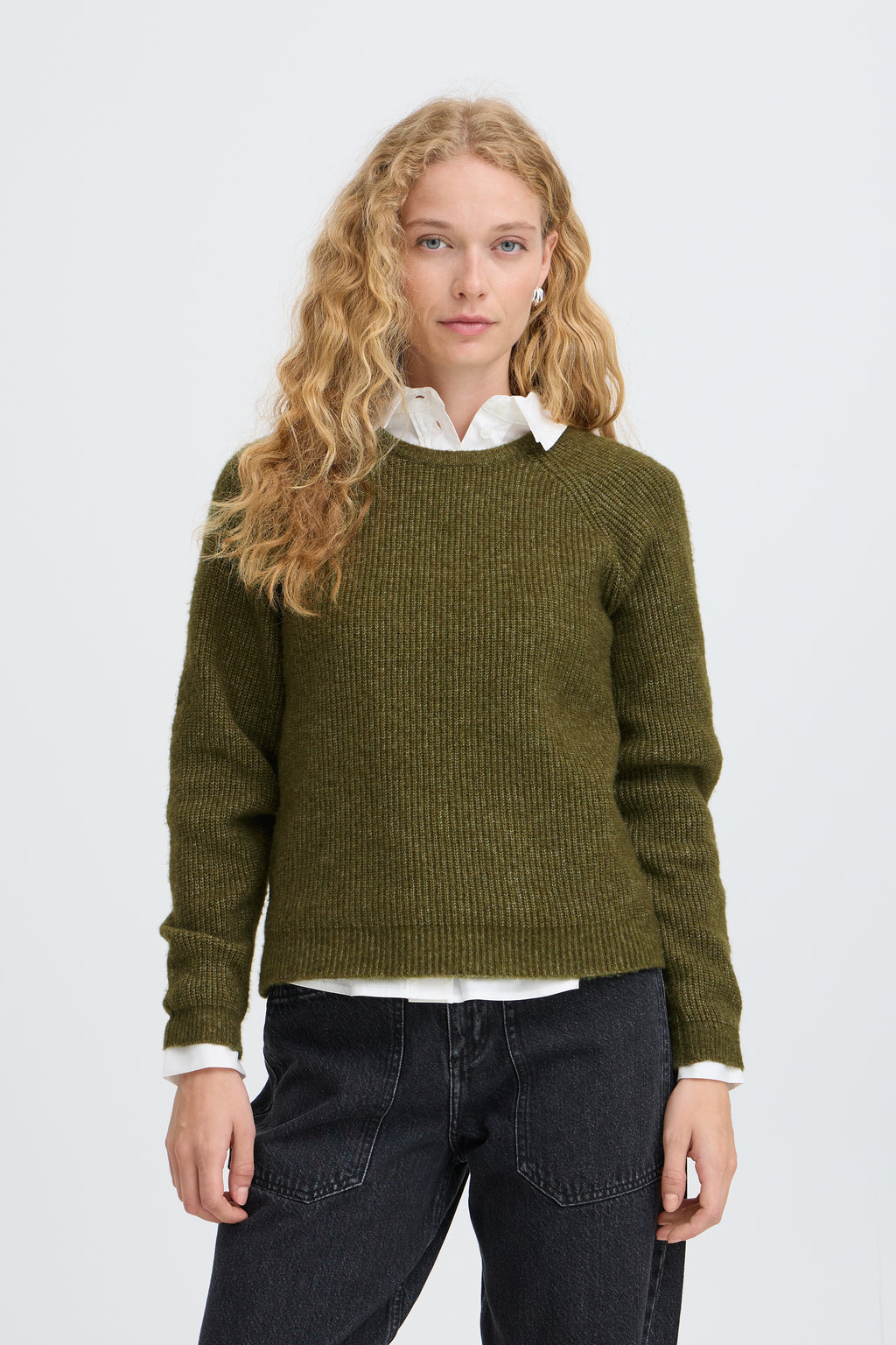 B.Young Otajia Jumper - Moss Green