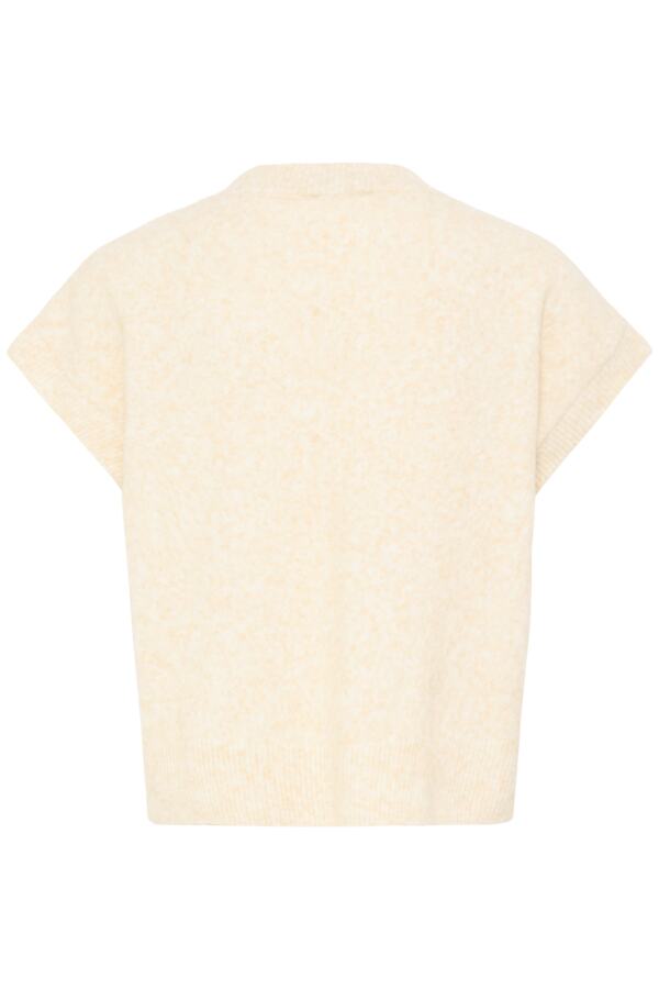 B.Young Omea Floral Embroidered Short Sleeve Knit