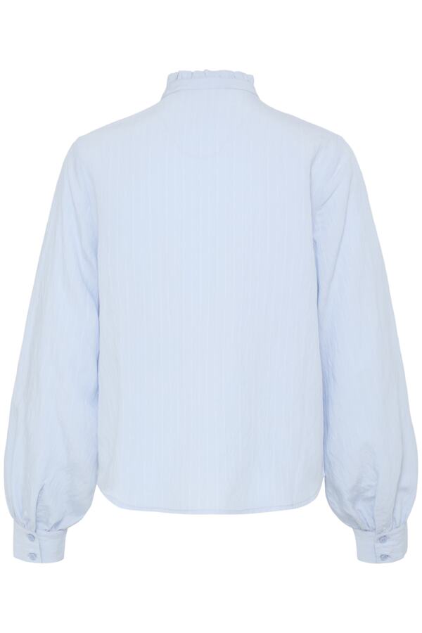 B.Young Flavie Ruffle Front Button Shirt